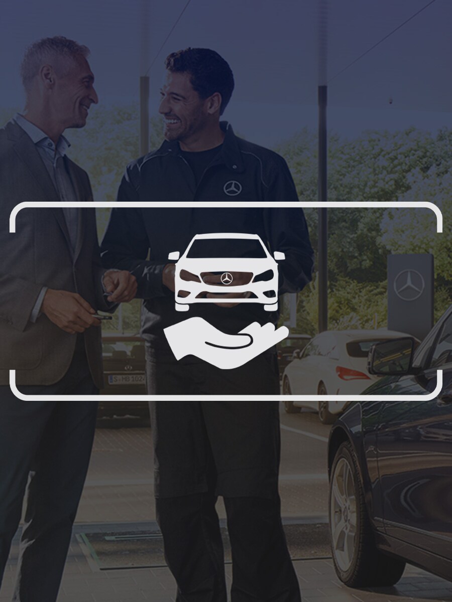 Vitt ikon av lånebil och hand som tar emot