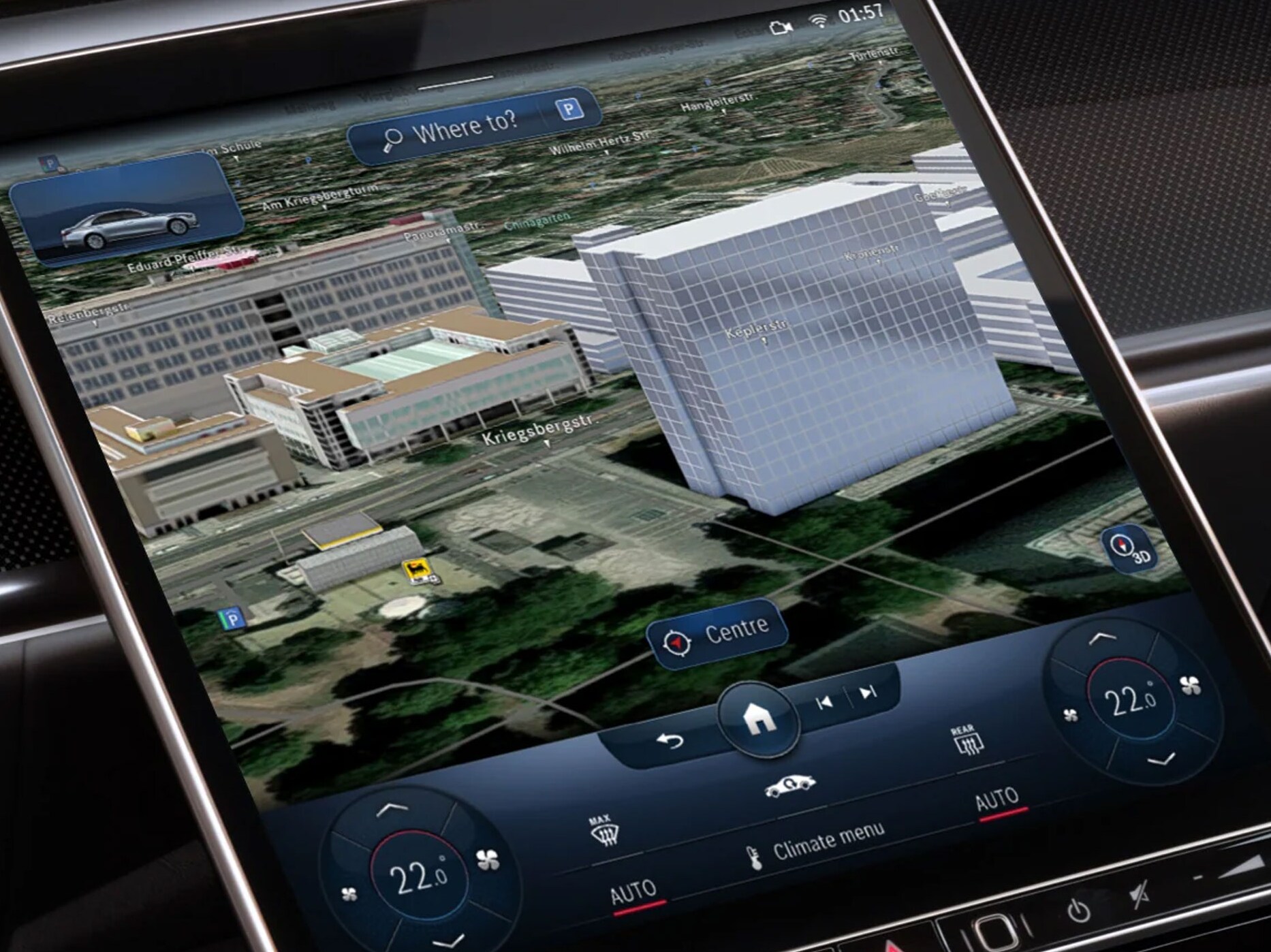 Navigering med satellitbilder.