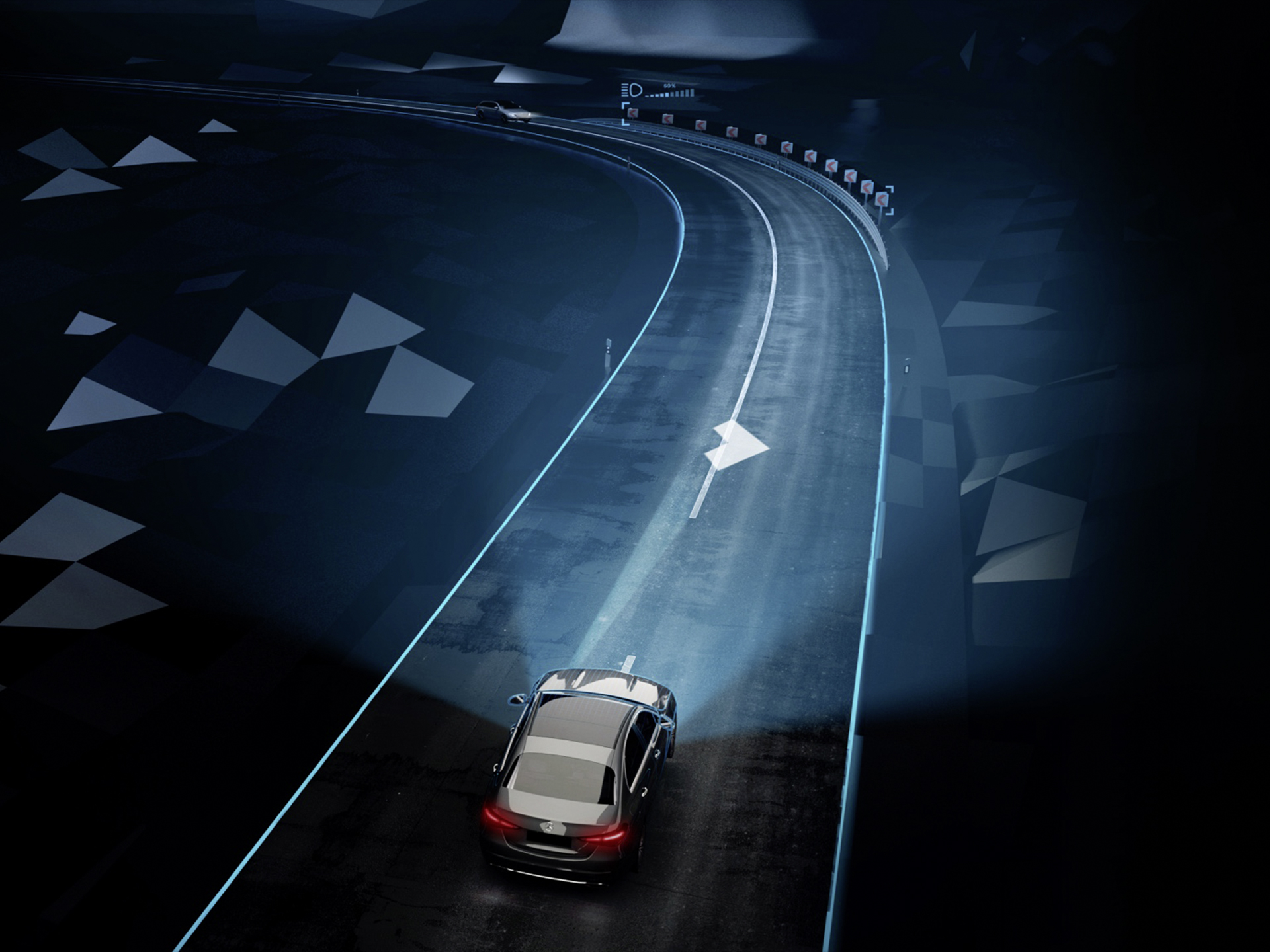 DIGITAL LIGHT | Säkerhet | Mercedes-Benz DIGITAL LIGHT-strålkastarna från Mercedes-Benz.