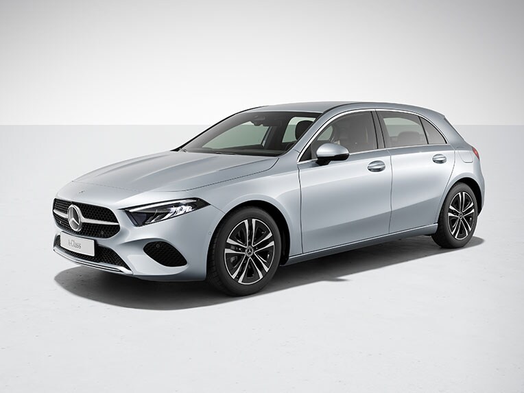 Exteriören hos A-Klass Halvkombi från Mercedes-Benz med designversion Progressive.