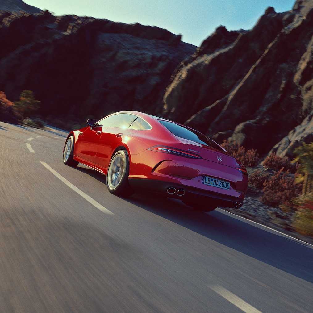 Drivlinan till Mercedes-AMG GT 43 4MATIC+ / GT 43 eller en titt under huven.