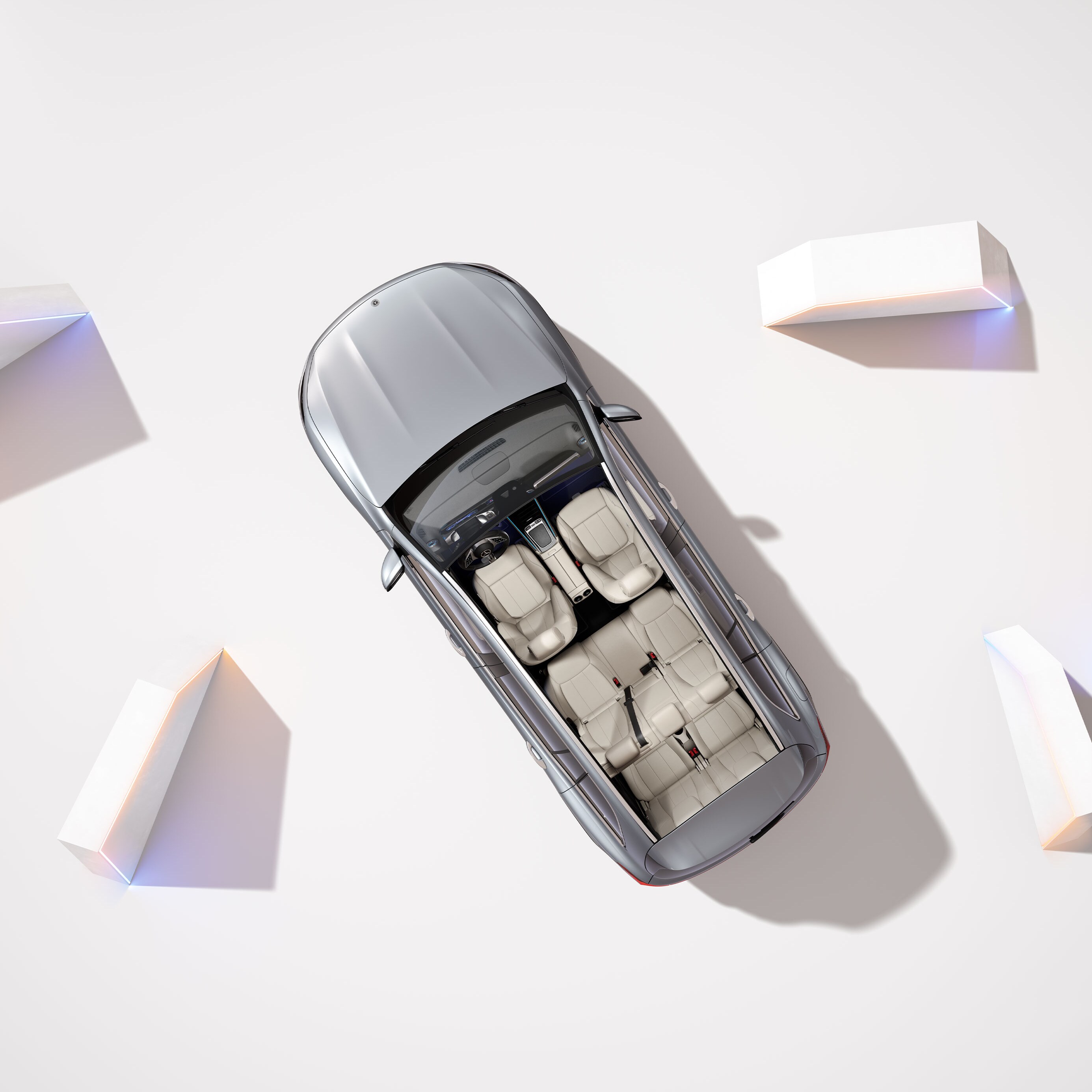 De 7-sitsiga personbilarna och transportbilarna från Mercedes-Benz.