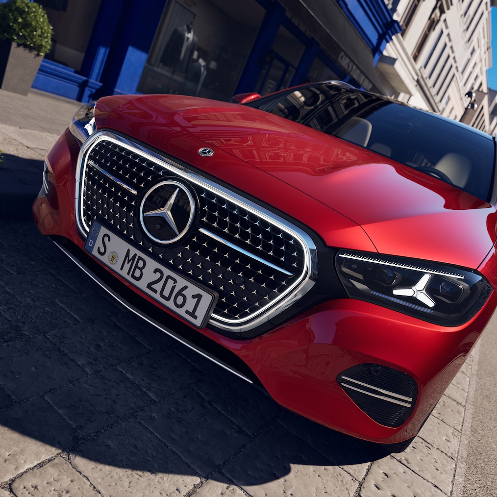 Fronten hos den nya C-klass Estate från Mercedes-Benz.