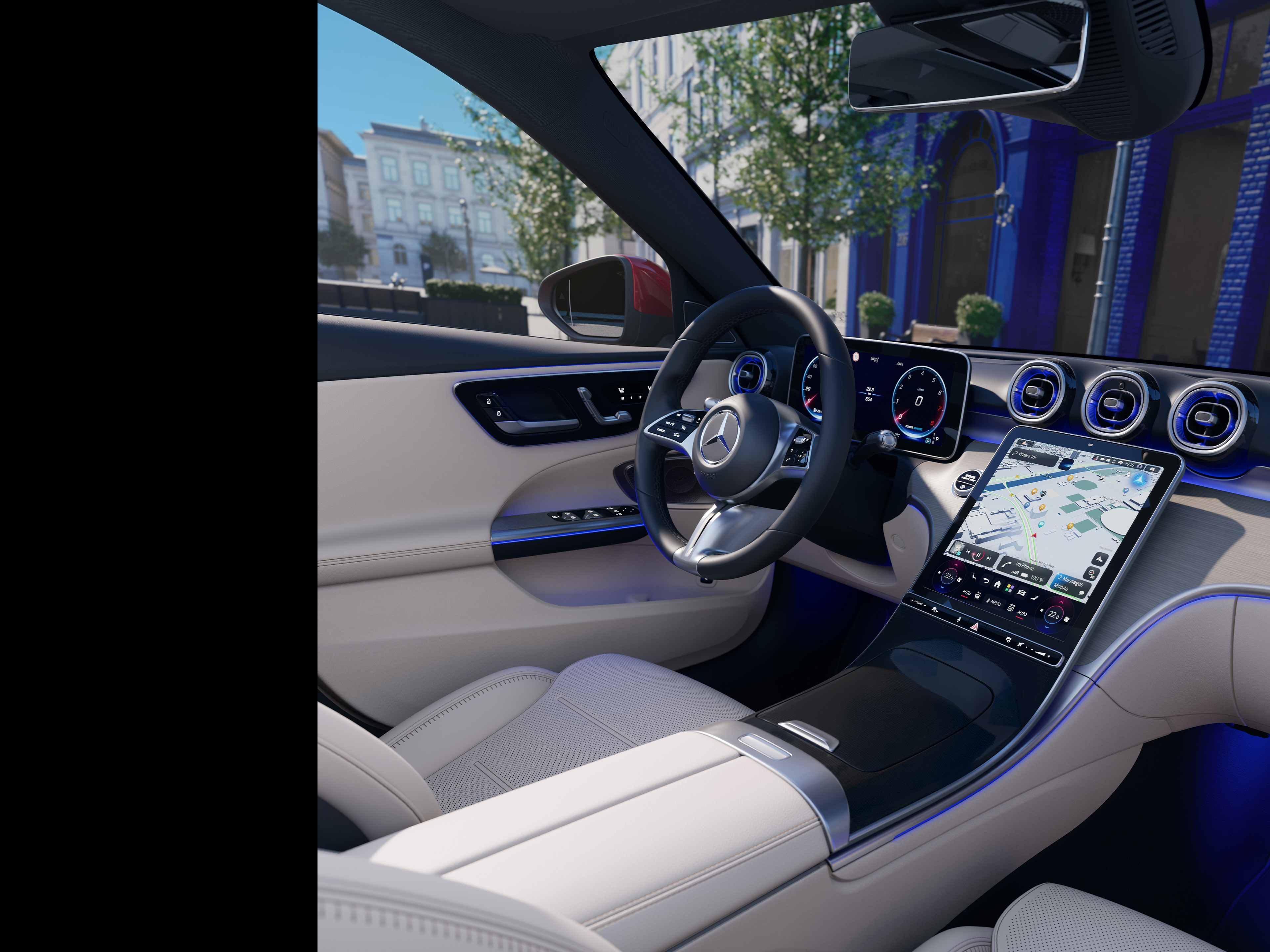 Interiör | C-Klass Kombi | Mercedes-Benz Interiören i nya C-Klass Kombi från Mercedes-Benz.