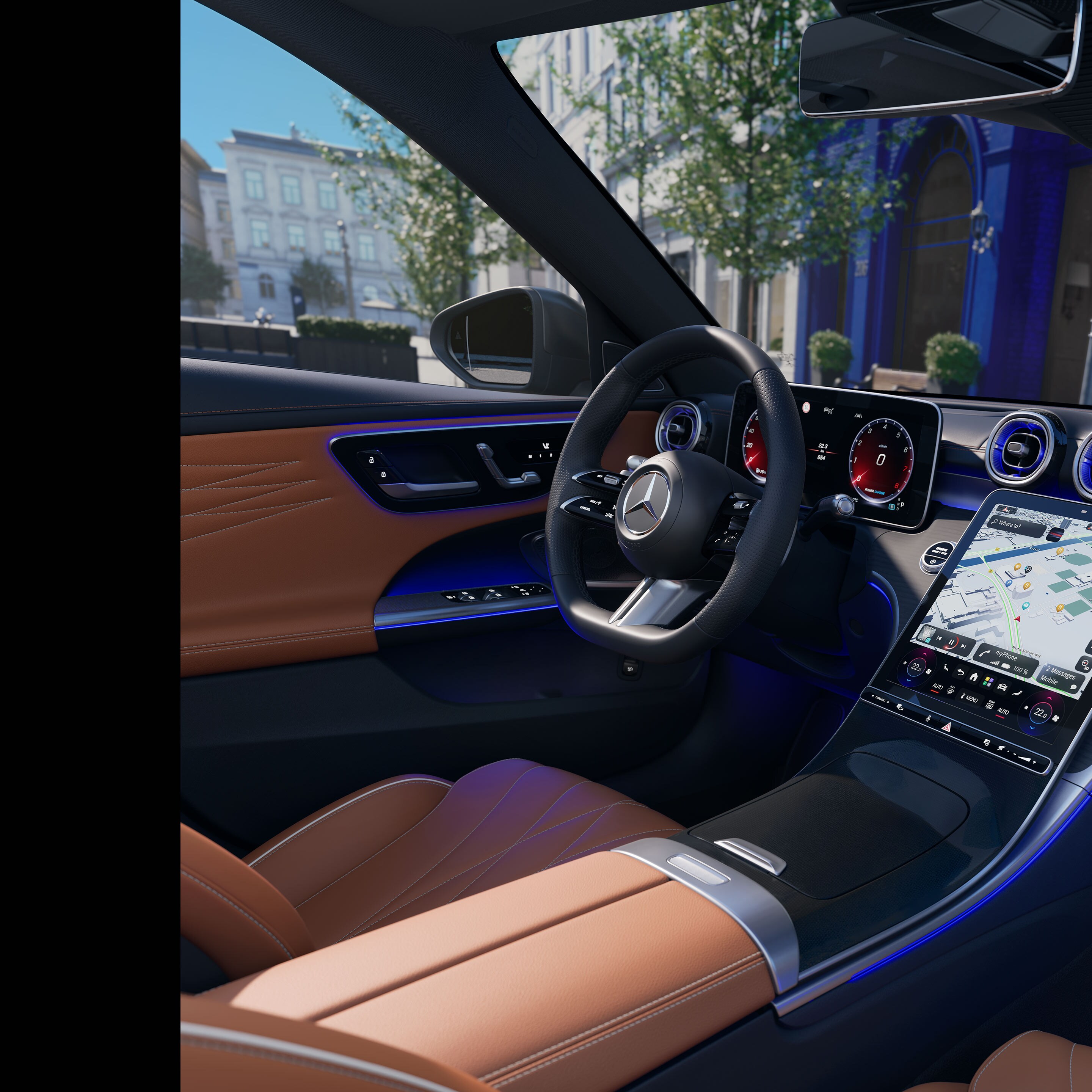 Interiören i nya C-Klass Sedan från Mercedes-Benz.