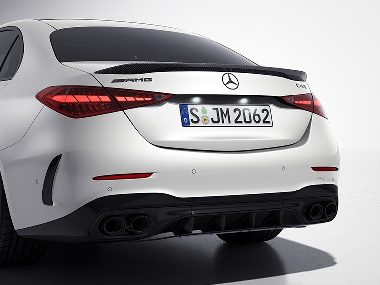 AMG Kolfiberpaket Exteriör I och II till Mercedes-AMG C-Klass Sedan.