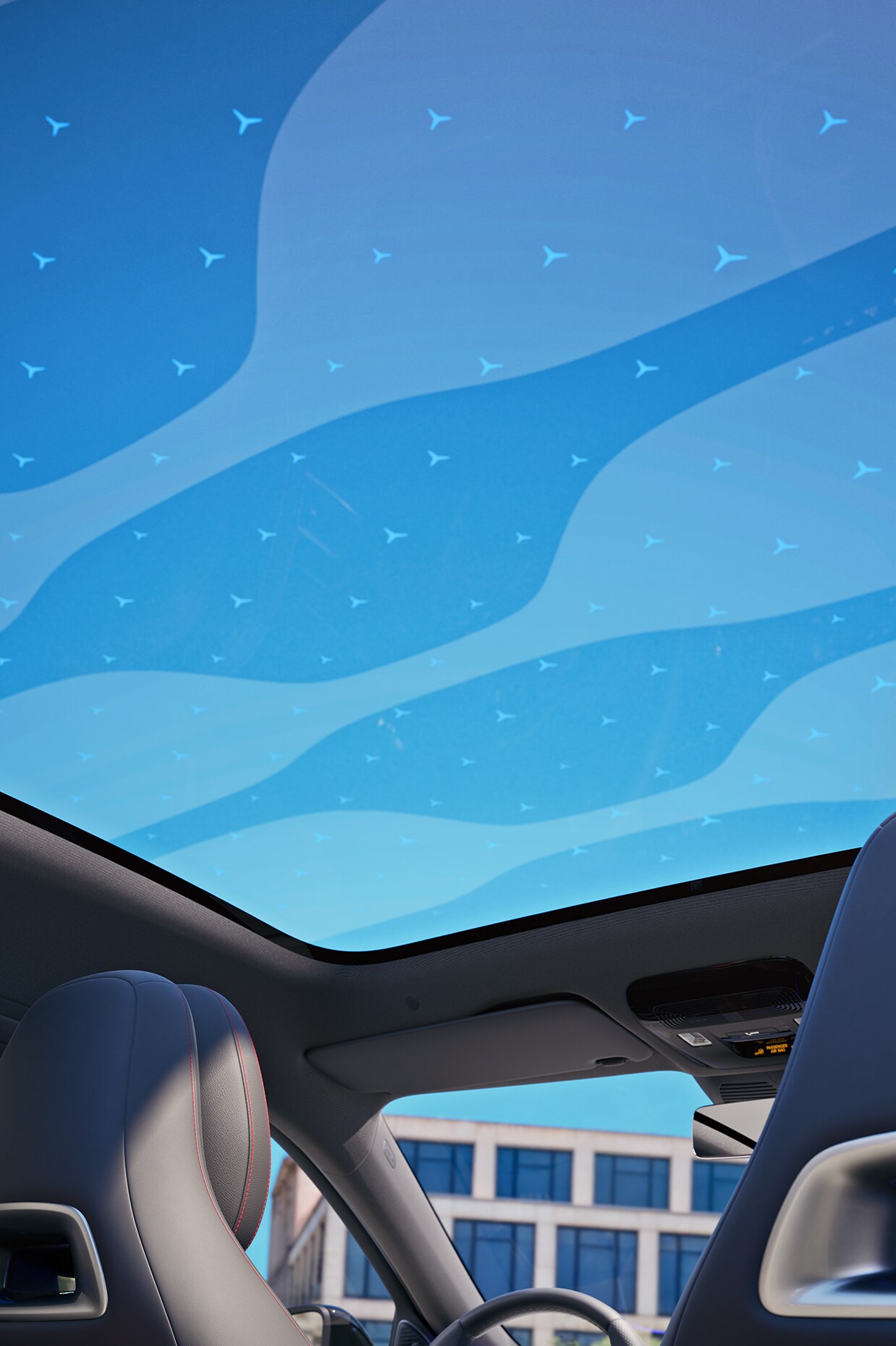 Panoramataket SKY CONTROL i den nya elektriska C-Klass