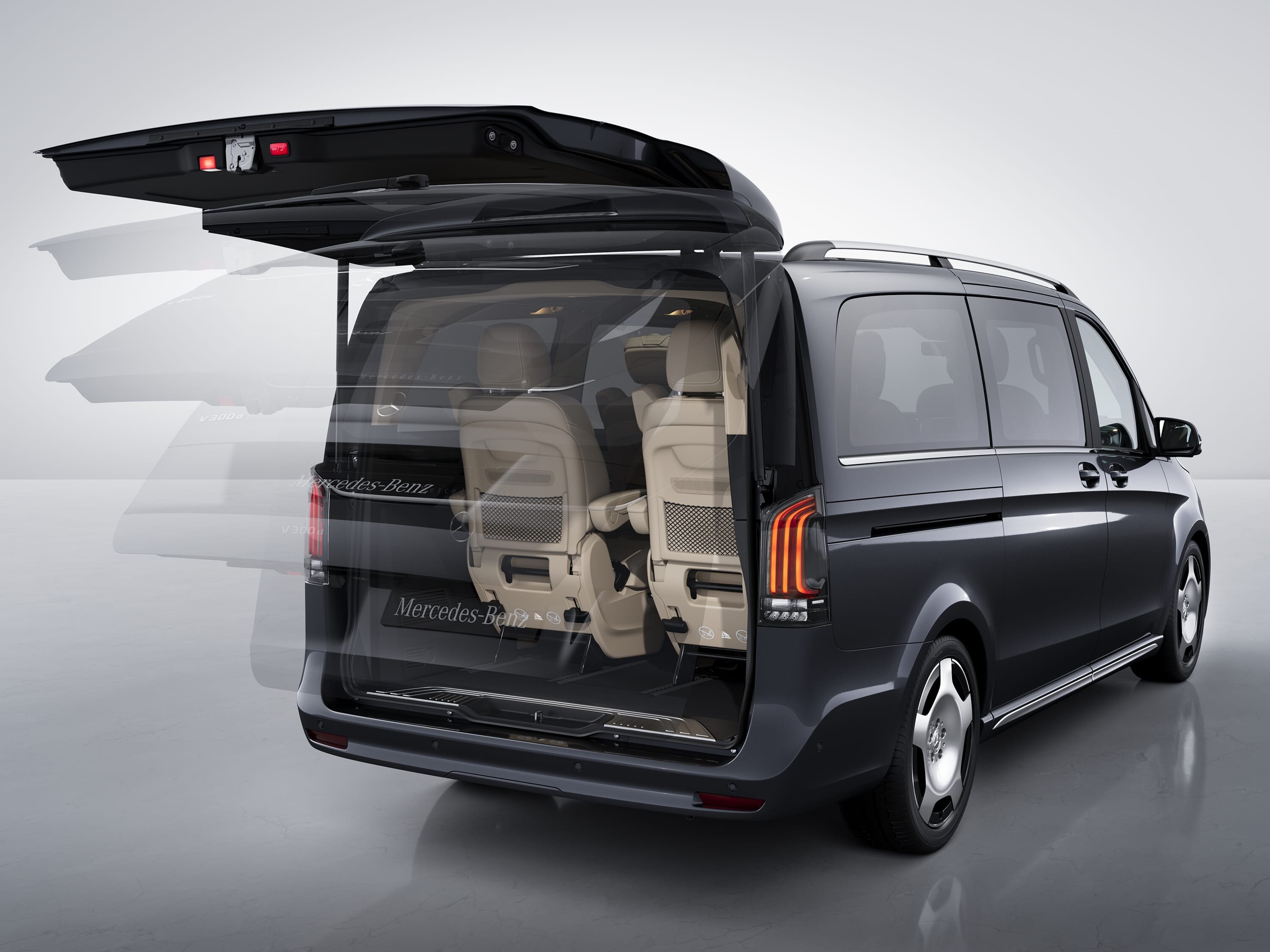 Mercedes-Benz Marco Polo baklucka med EASY-PACK-paket.