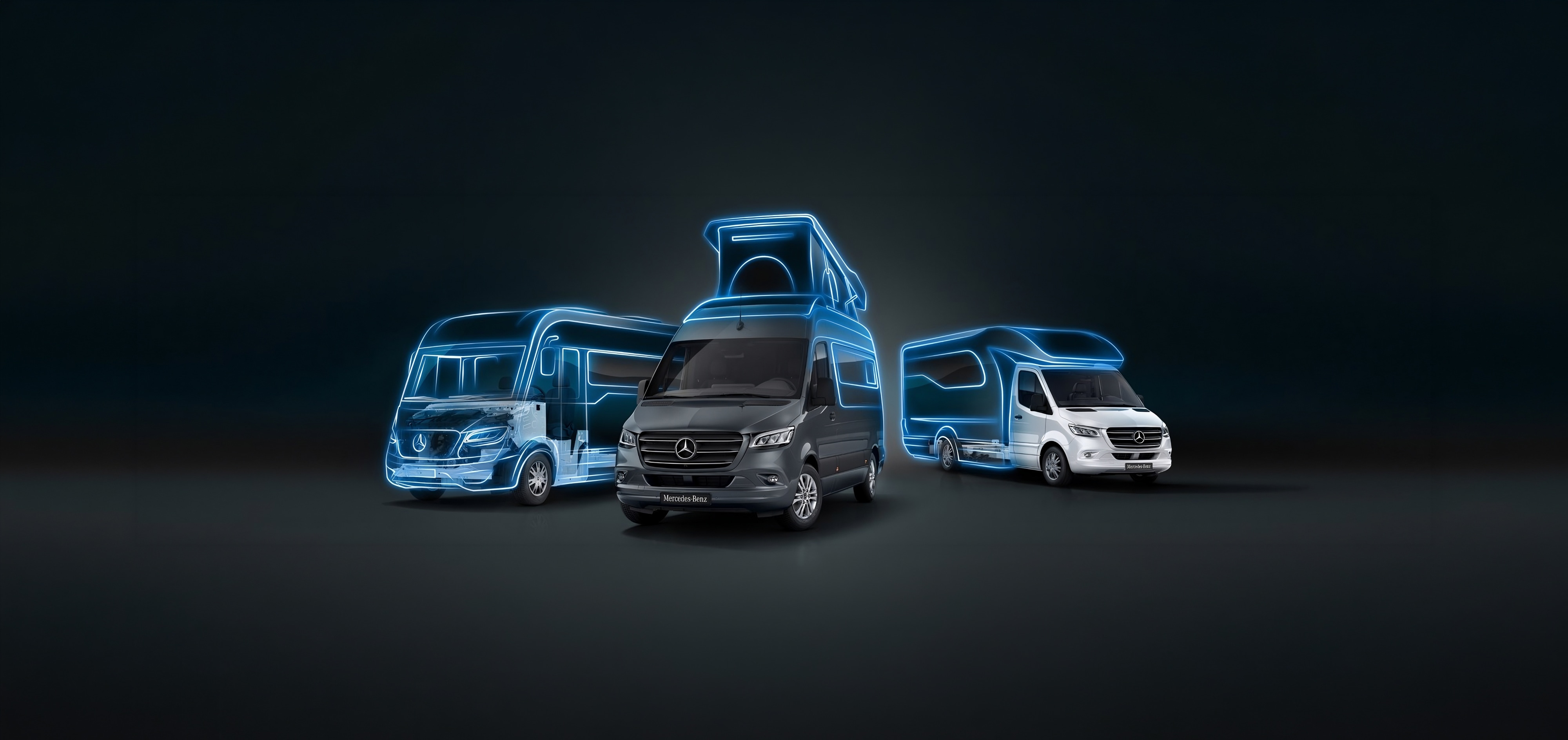 Sprinter Camper 4x4 | Sprinter Camper Vans | Mercedes-Benz Mercedes-Benz Sprinter Camper med fyrhjulsdrift som ger förbättrat grepp.
