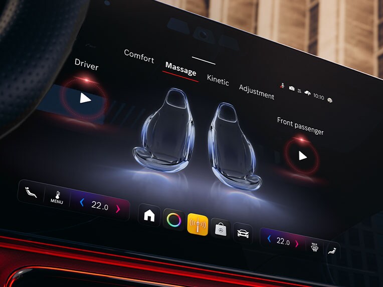 Digital Extra: Massagefunktion fram i nya CLA från Mercedes-Benz.