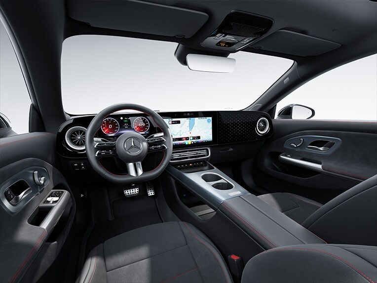 AMG Line i den helt eldrivna CLA från Mercedes-Benz.