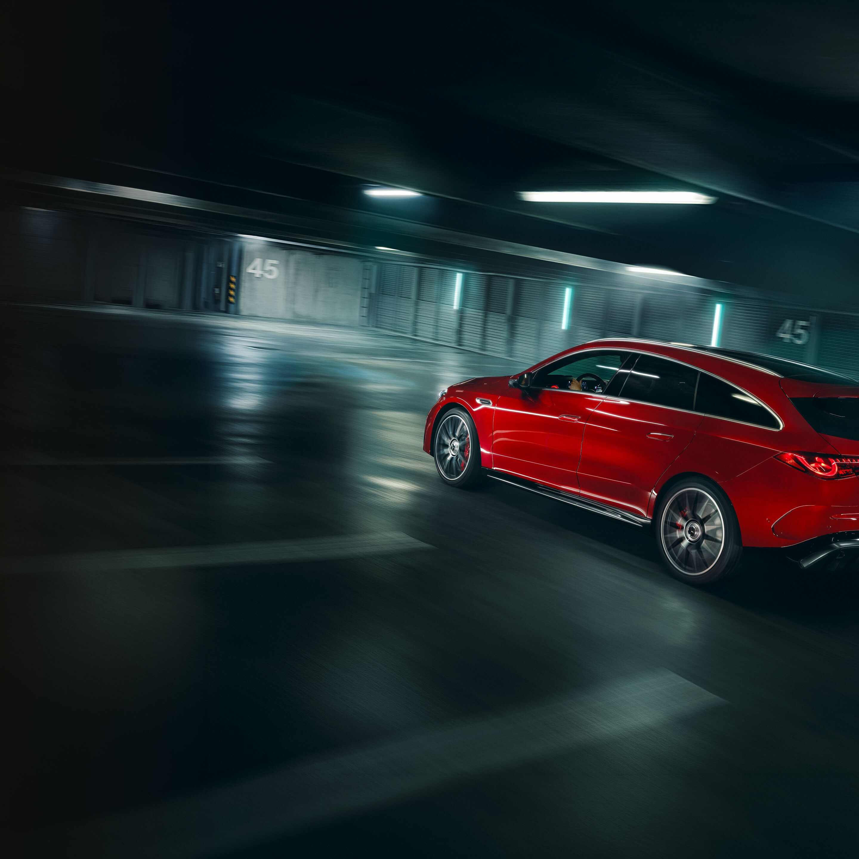 Prestandan hos den helt nya Mercedes-AMG CLA 45 elektriska 4MATIC+ Shooting Brake.