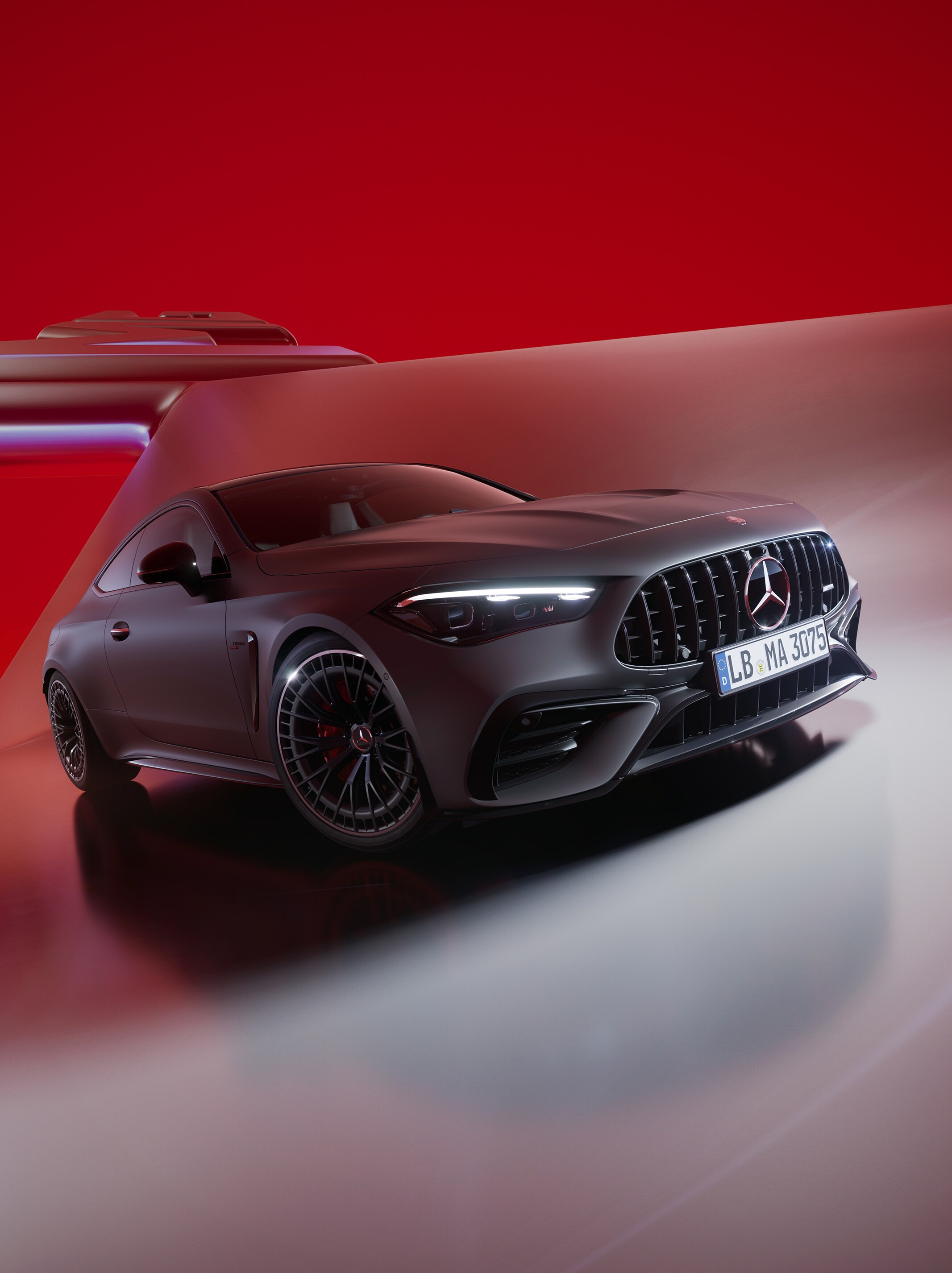 Mercedes-AMG CLE Coupé sedd snett framifrån