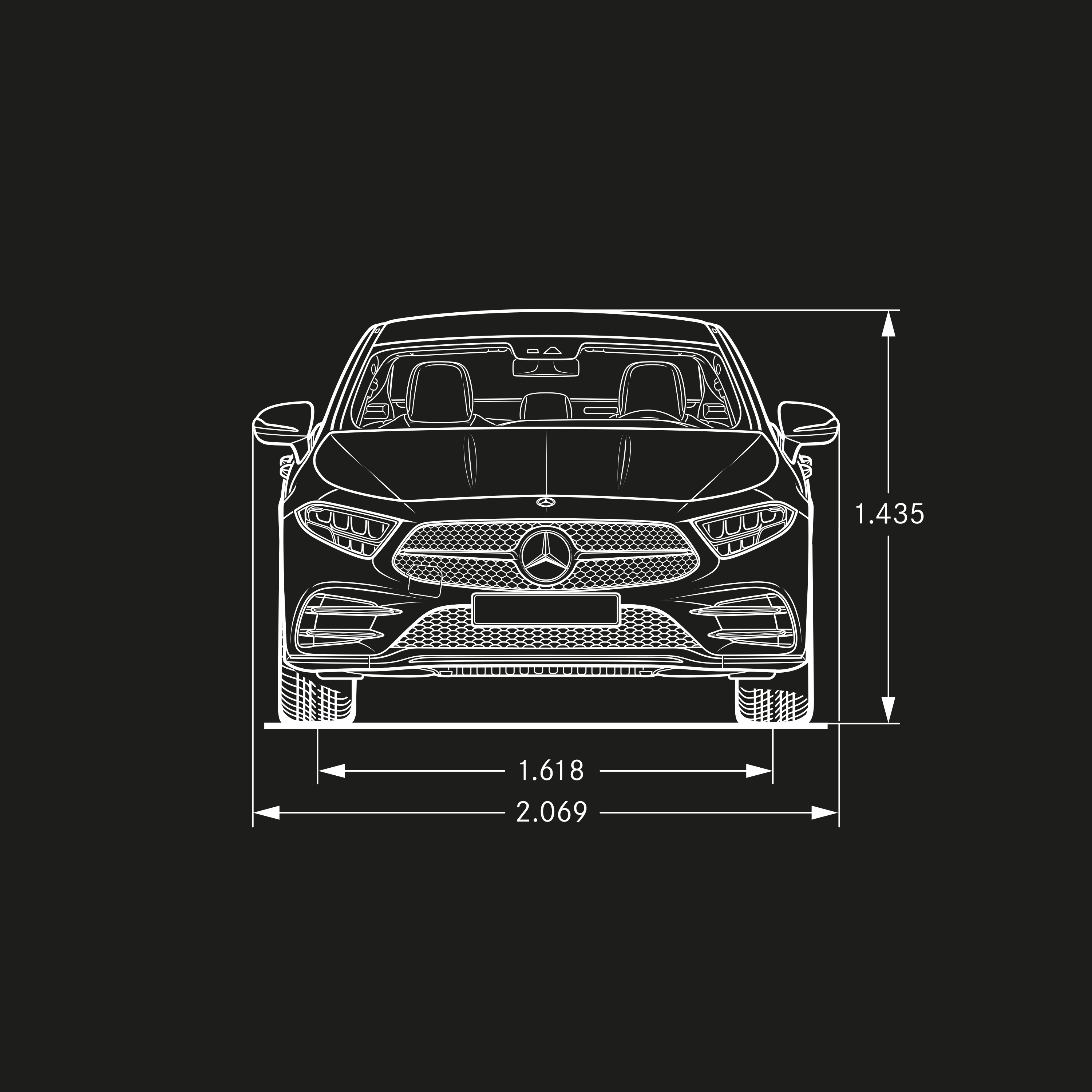 CLS Coupé | Mercedes-Benz Bredd för CLS