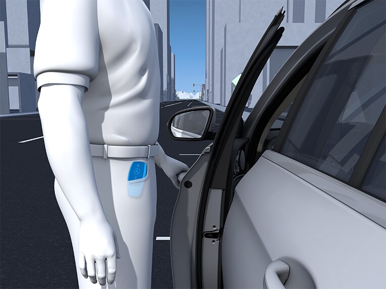 KEYLESS-GO Komfortpaket i Mercedes-Benz E-Klass Cabriolet.