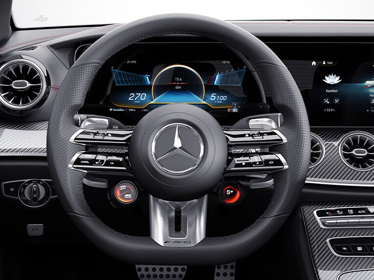 AMG Performance-ratten i nappa i Mercedes-AMG E 53 4MATIC+ Coupé.