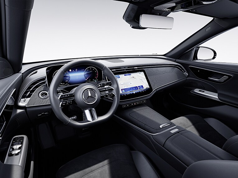 Interiören i E-Klass från Mercedes-Benz med AMG Line.