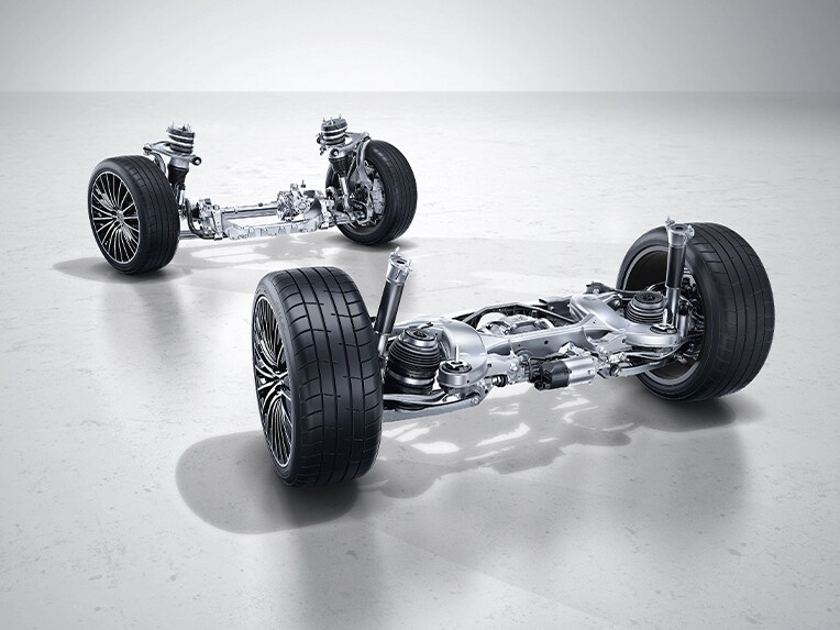 Chassit på E-Klass Sedan från Mercedes-Benz med AGILITY CONTROL.