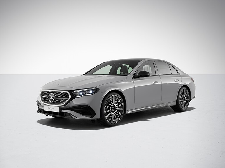 Exteriören på E-Klass Sedan från Mercedes-Benz med Night package.