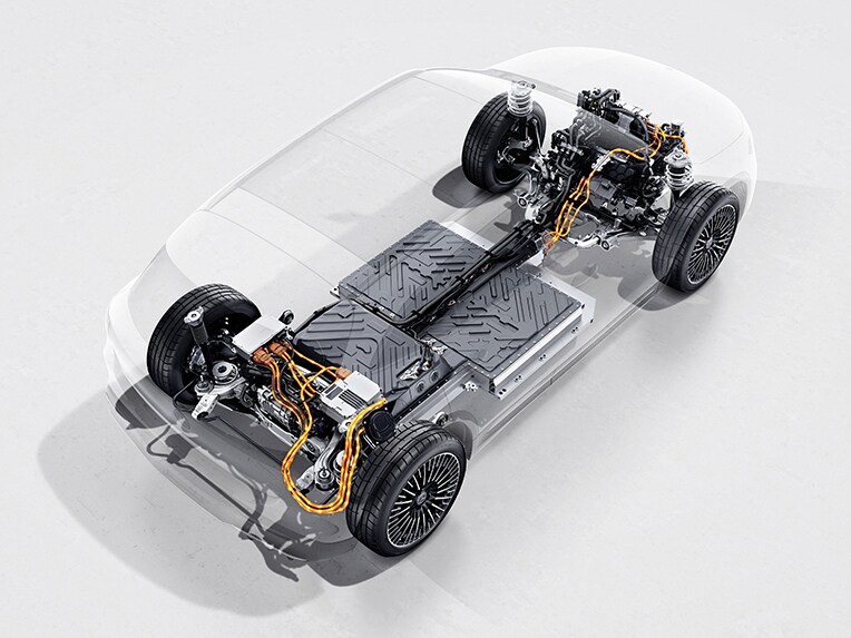 Fyrhjulsdriften 4MATIC hos EQA från Mercedes-Benz.
