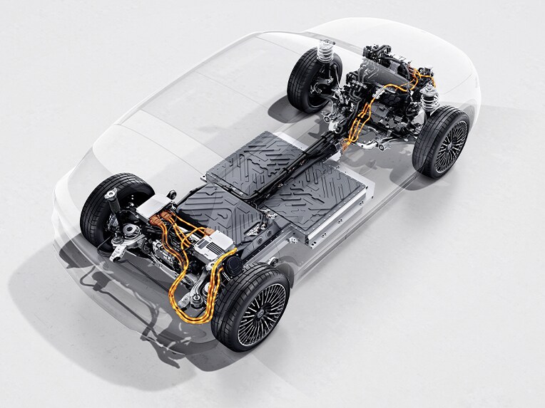 Fyrhjulsdriften 4MATIC hos EQA från Mercedes-Benz.