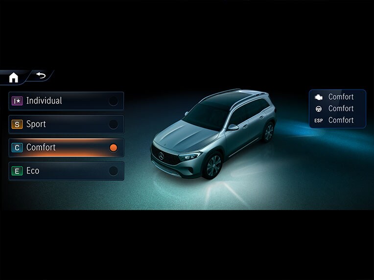 DYNAMIC SELECT i EQB från Mercedes-Benz.