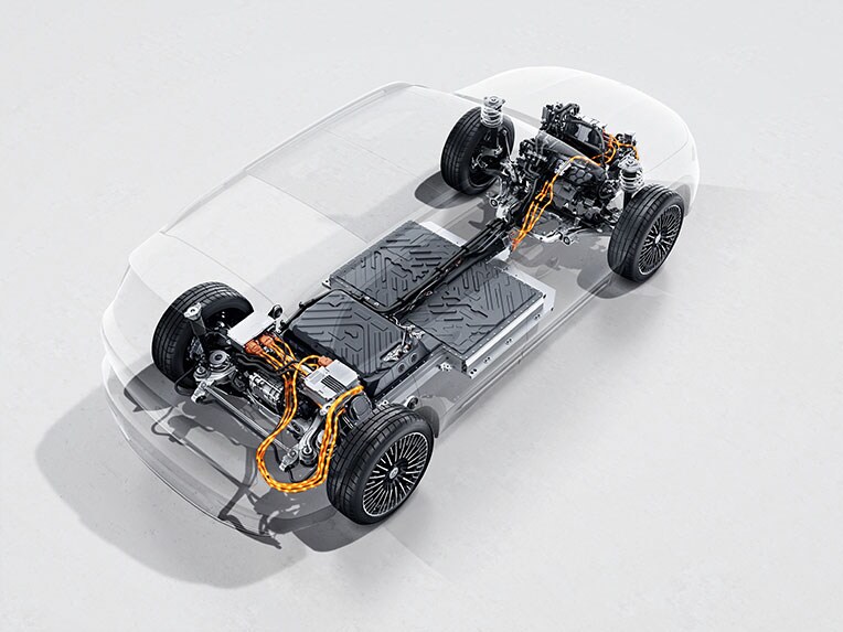 Fyrhjulsdriften 4MATIC hos EQB från Mercedes-Benz.