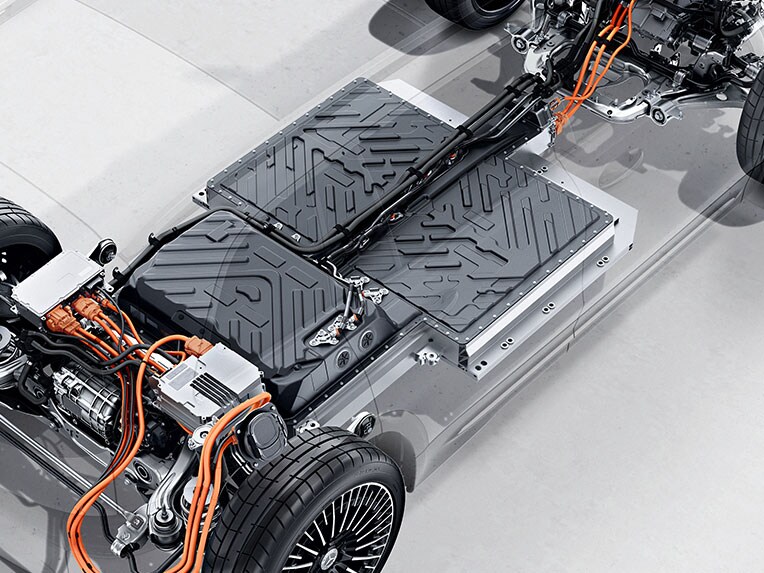 Batteriet från EQB från Mercedes-Benz.