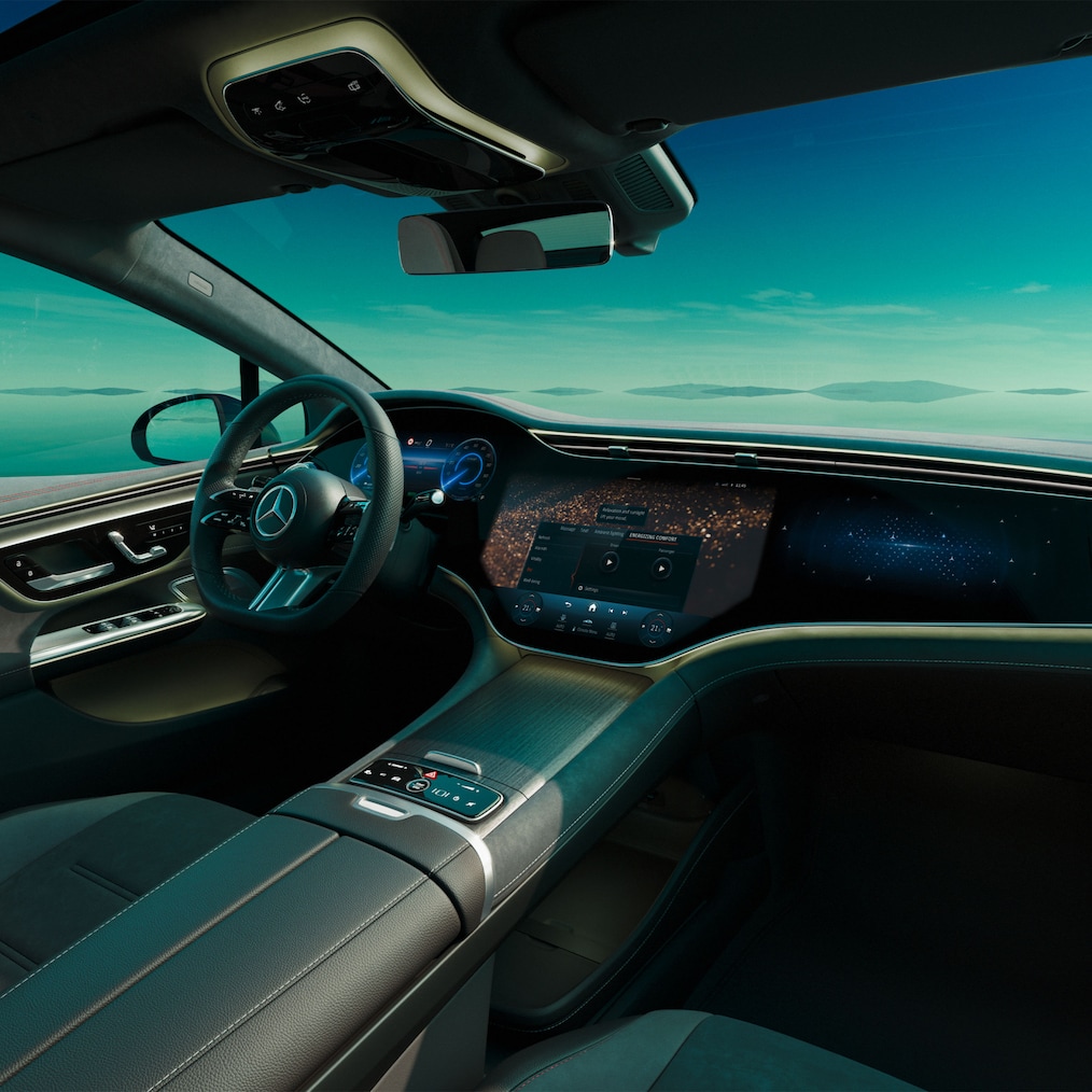 Interiören i EQE Sedan från Mercedes-Benz.