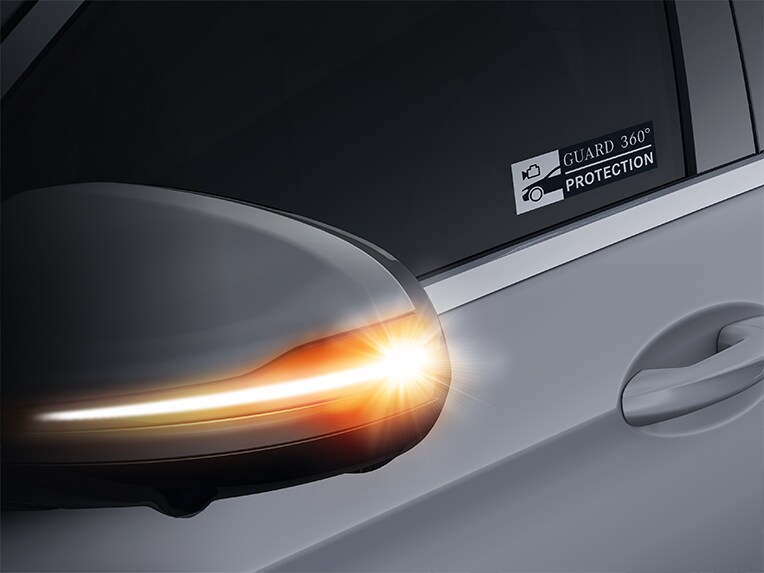 En grafisk bild av GUARD vehicle fordonsskydd i EQE Suv från Mercedes-Benz.