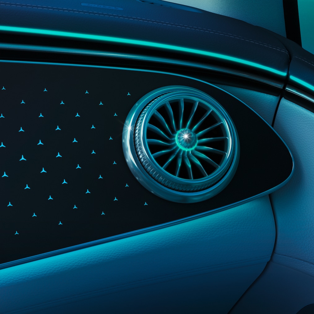 ENERGIZING AIR CONTROL Plus med HEPA-filter i EQE Suv från Mercedes-Benz.