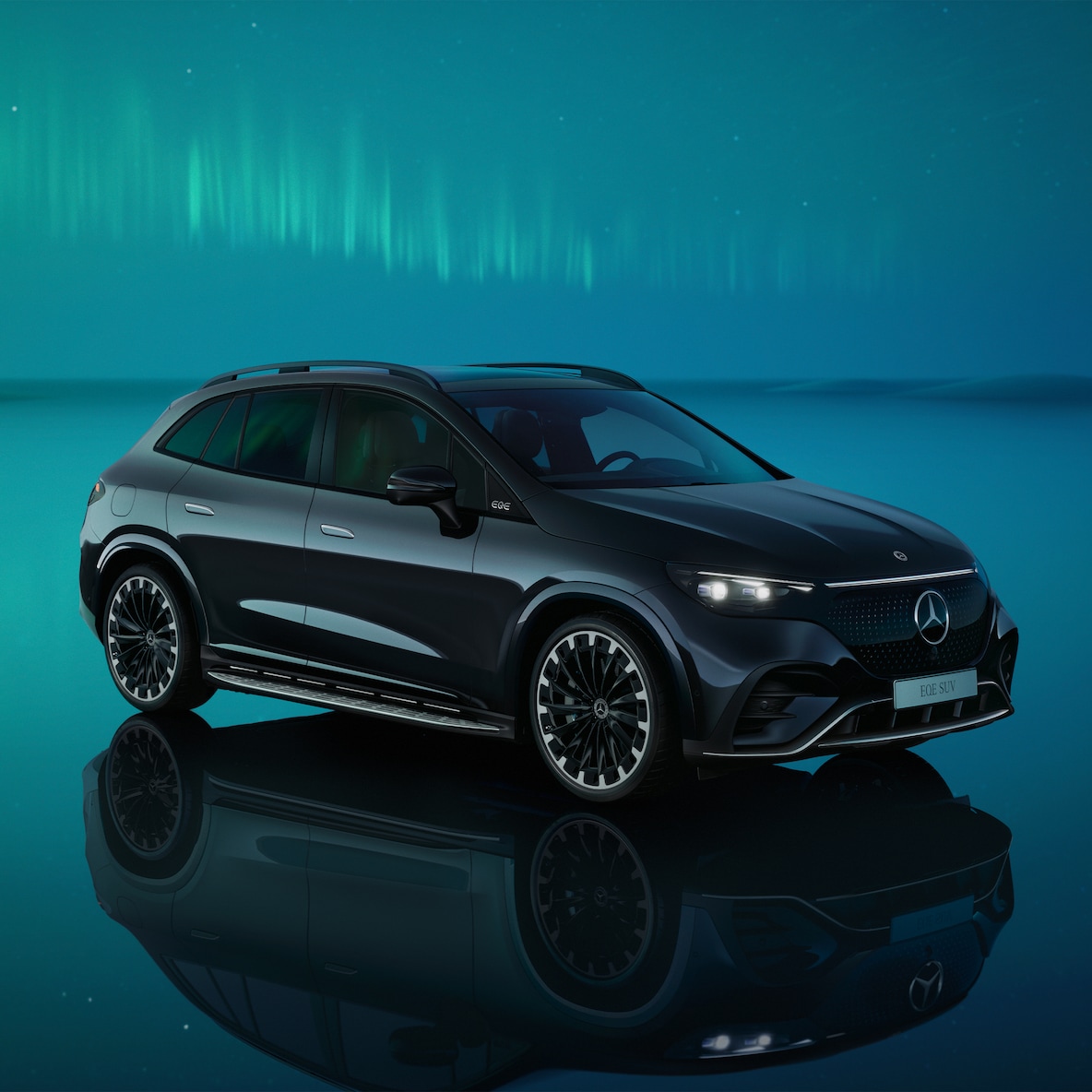 Exteriören hos Mercedes-Benz EQE SUV.