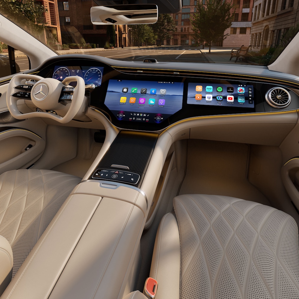 Nästa generation av MB.OS i nya Mercedes-Benz EQS.