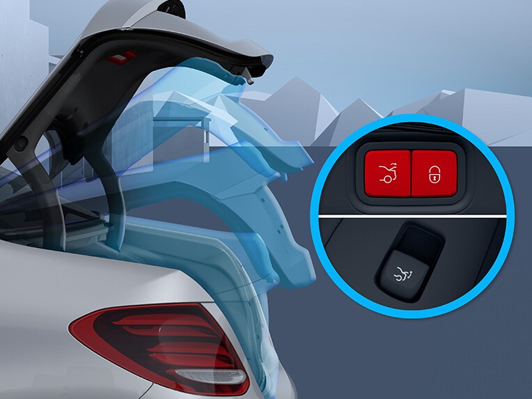 EASY-PACK-bakluckan på EQS från Mercedes-Benz.