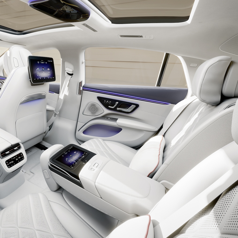 Kupén bak i EQS Sedan från Mercedes-Benz.