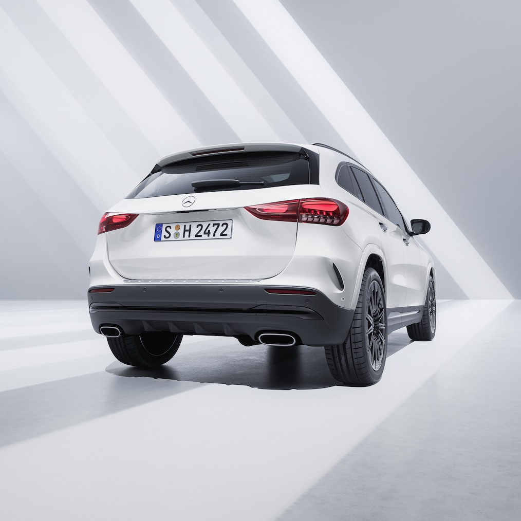 Mercedes-Benz GLA sedd bakifrån.