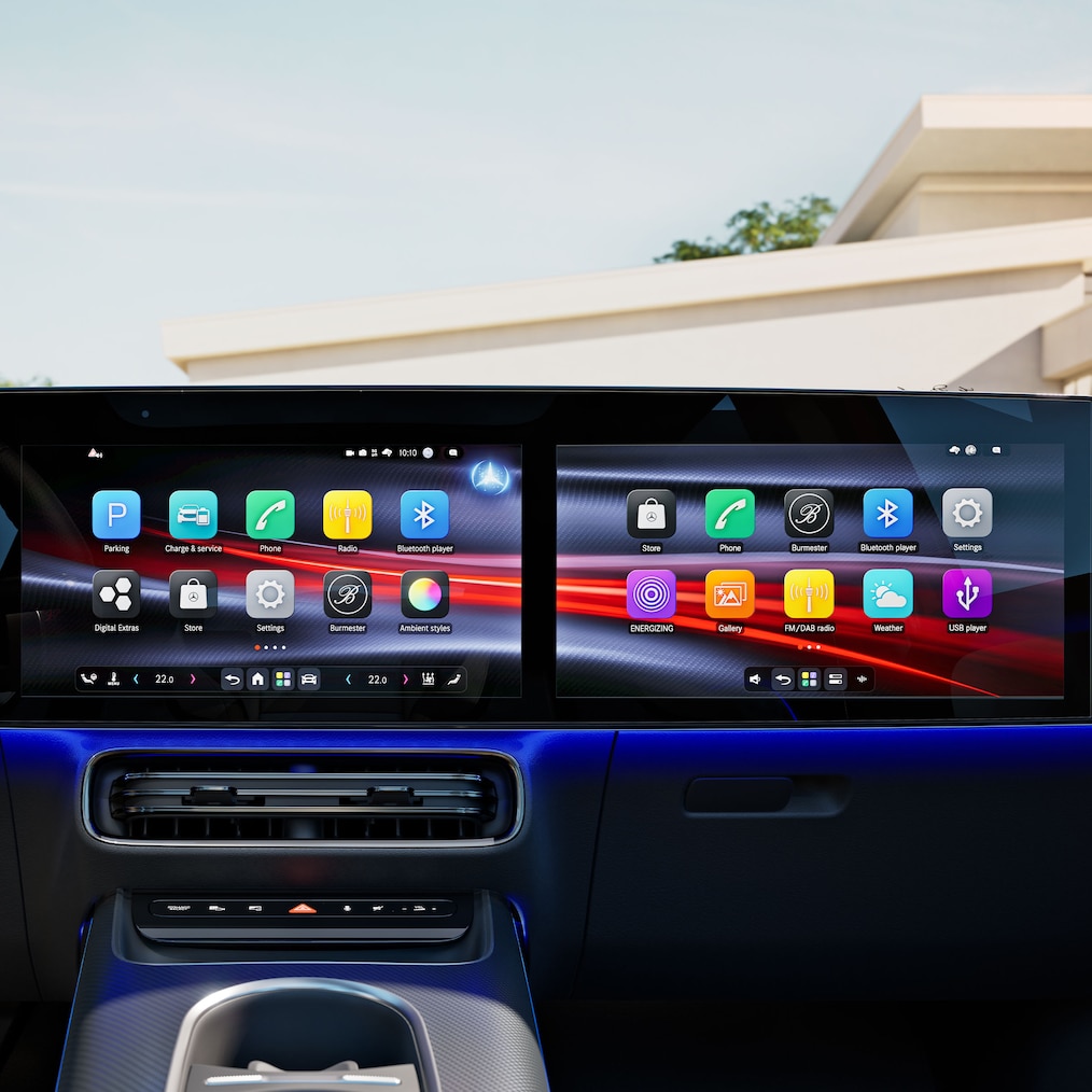 Mercedes-Benz operativsystem i Mercedes-Benz GLB.