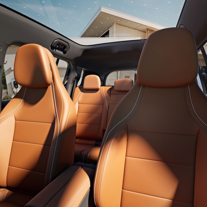 Interiören i den nya helelektriska GLB från Mercedes-Benz