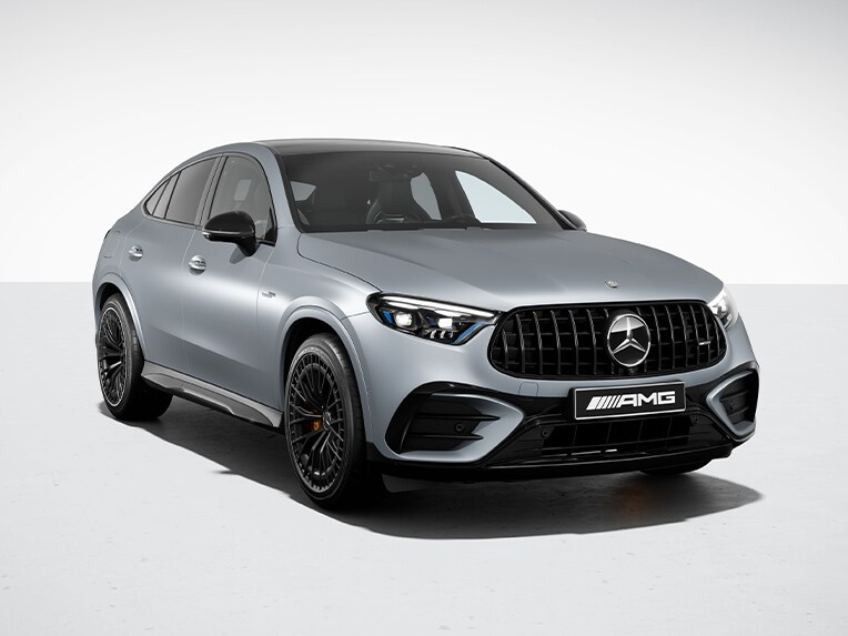 Mercedes-AMG GLC Coupé med AMG kolfiberpaket exteriör.