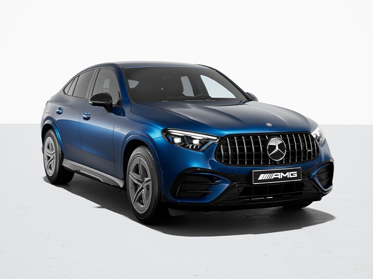 Mercedes-AMG GLC Coupé med AMG Night package.