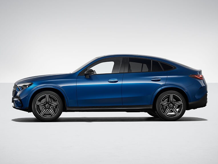 Sportchassit och styrinrättningen för framaxeln i Mercedes-Benz GLC Coupé.