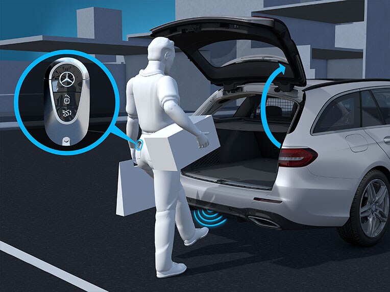 Så fungerar HANDS-FREE ACCESS i Mercedes-Benz GLC Coupé.