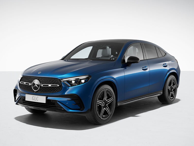 Mercedes-Benz GLC Coupé med AMG Line och Night package.