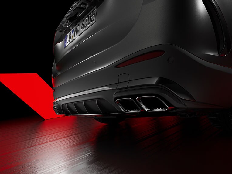 Real Performance Sound (strömställare eller pekskärm) i Mercedes-AMG GLC.