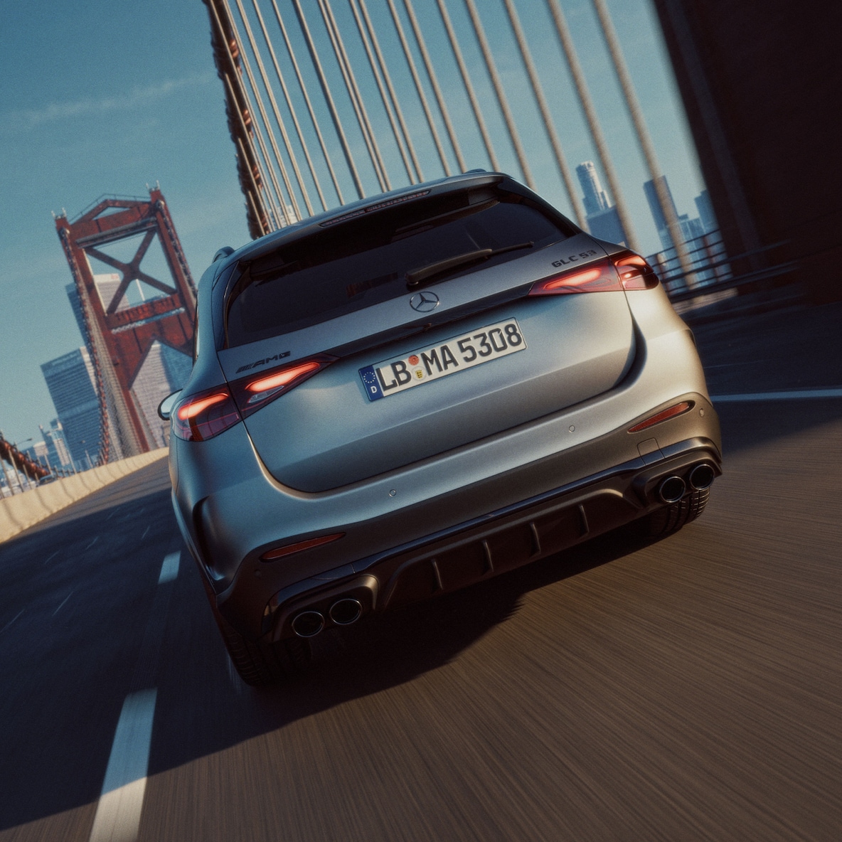 Motorerna för nya Mercedes-AMG GLC Suv.