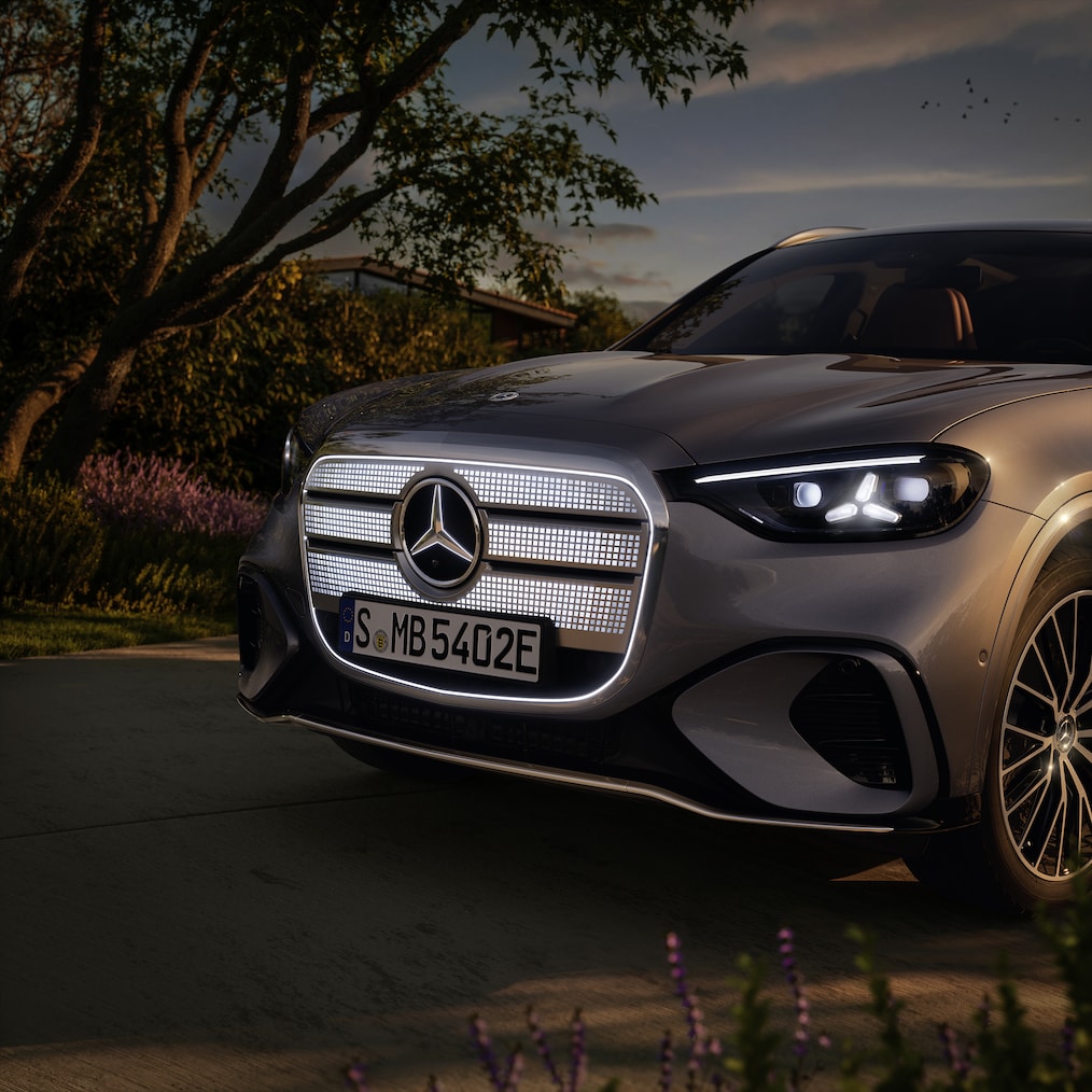 Exteriören hos nya GLC med EQ-teknik från Mercedes-Benz.