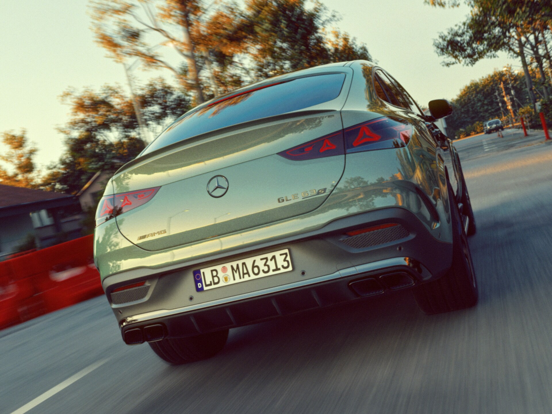Den nya bakpartidesignen på Mercedes-AMG GLE 63 S Coupé.
