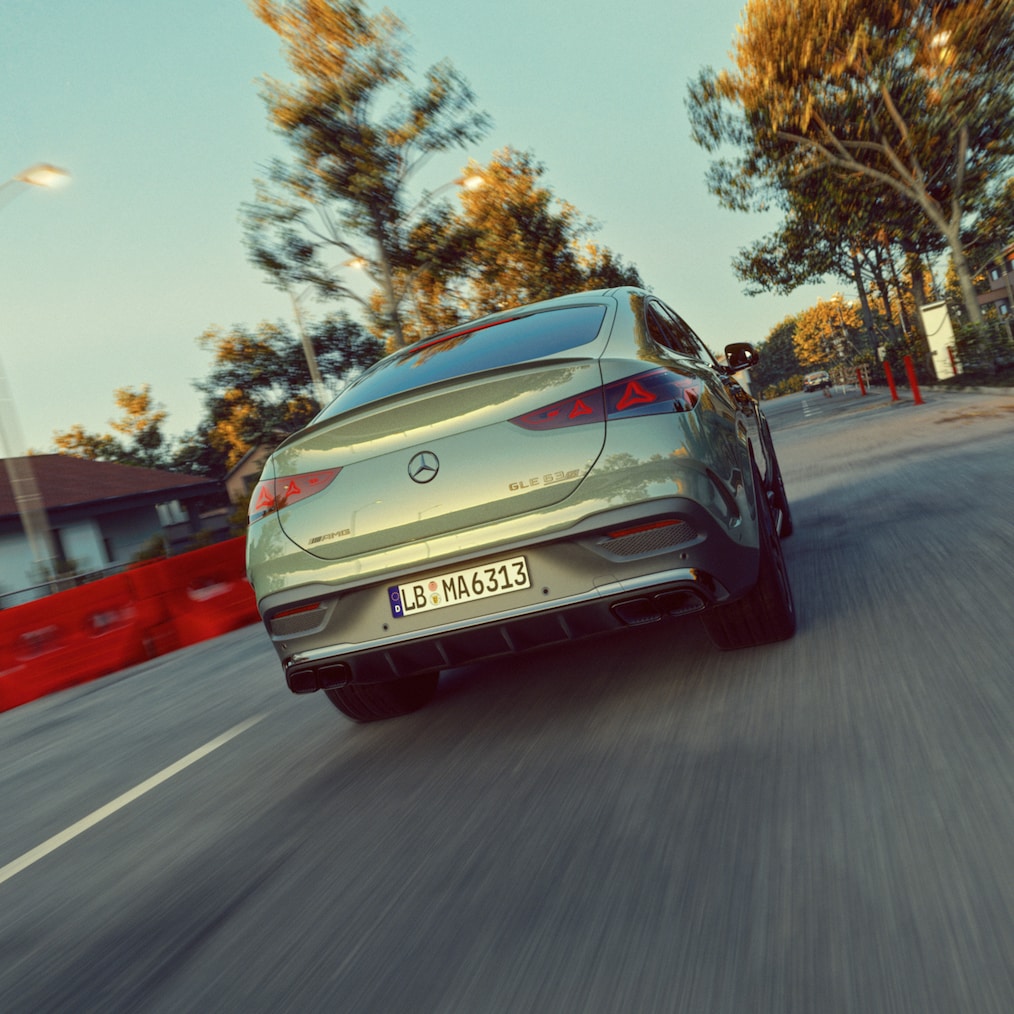 Den nya bakpartidesignen på Mercedes-AMG GLE 63 S Coupé.