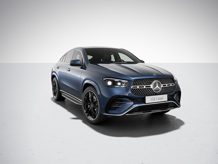 Exteriören på Mercedes-Benz GLE Coupé med AMG Line.