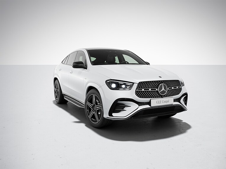 Exteriören på Mercedes-Benz GLE Coupé med Night package.